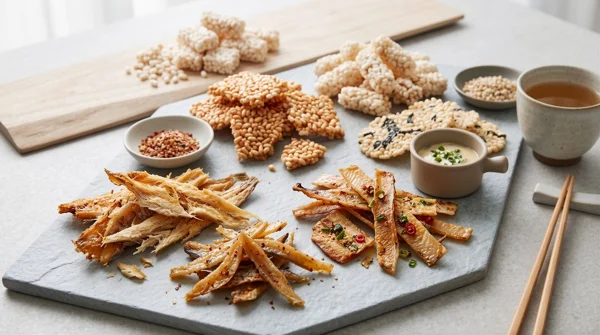 Korean seafood snacks